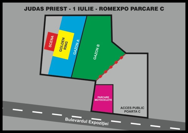 harta Judas Priest 1 iulie