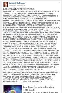 Luminita Dobrescu despre semifinala națională Eurovision 2016