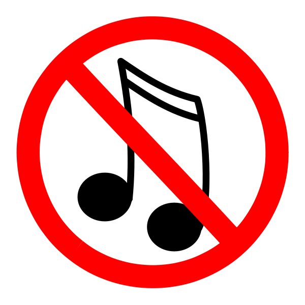no music allowed