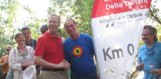 Localitatea Crişan din jud. Tulcea a devenit km 0 al Ecoturismului în Delta Dunării (25-26.07.2012) Ivan Patzaichin si Mark Gitenstein, Ambasadorul SUA