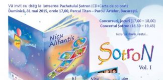 Pe 31 mai, Nicu Alifantis lansează „Șotron” (CD+Carte de colorat)