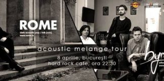 byron și Rome canta pe 8 aprilie la Hard Rock Café din București