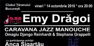 CARAVANA JAZZ MANOUCHE – OMAGIU DJANGO REINHARDT & STEPHANE GRAPPELLI poposeste la Clubul Taranului din Bucuresti (14 octombrie)