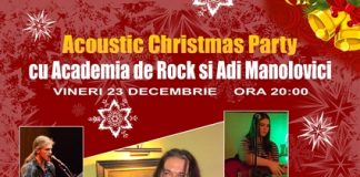 Acoustic Christmas Party cu Academia de rock si Adi Manolovici (23 decembrie)