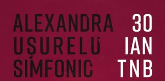 Alexandra Usurelu sustine doua concerte la TNB (30 ianuarie 2017)