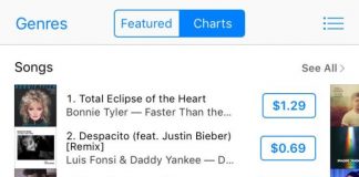 „Total Eclipse of the Heart” (Bonnie Tyler) pe primul loc în Topul iTunes din SUA (21.08)