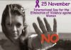 Ziua internaţională pentru eliminarea violenţei împotriva femeilor (25.11)