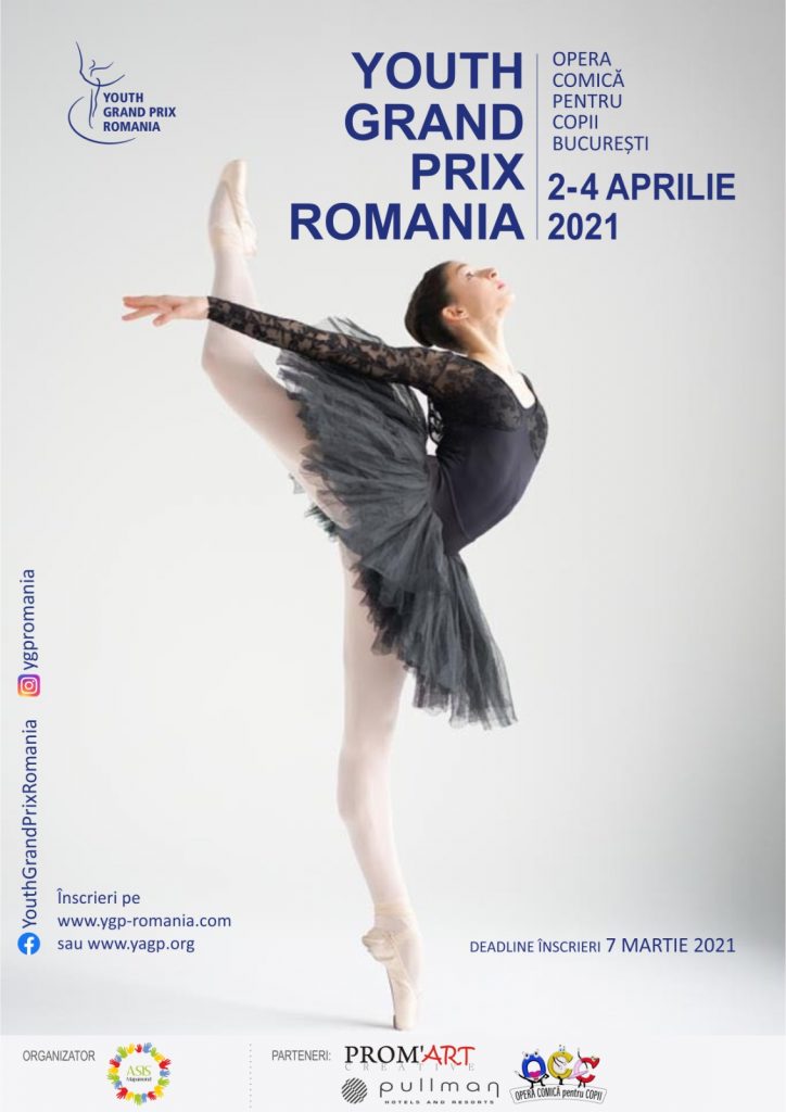 YOUTH GRAND PRIX - Cel mai important concurs coregrafic din lume va avea loc in Romania (2 - 4 aprilie 2021)