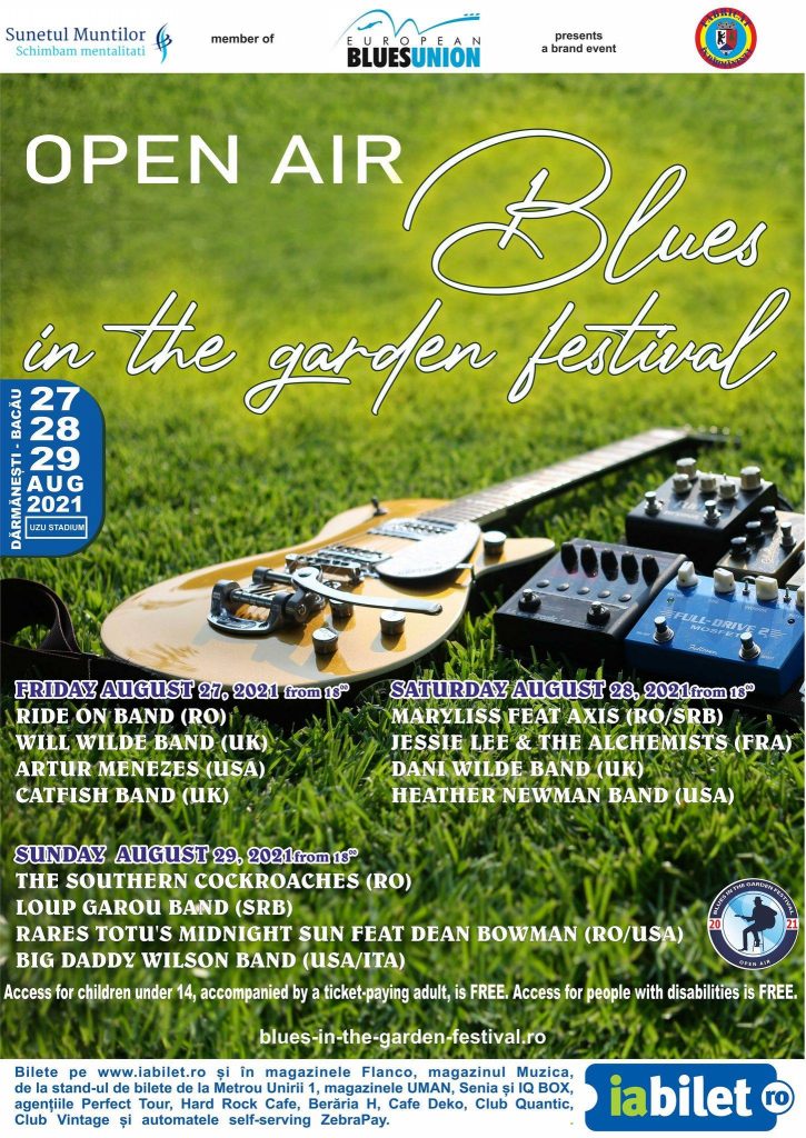 Open Air Blues in the garden festival, ediția #2 (27 - 29 august)