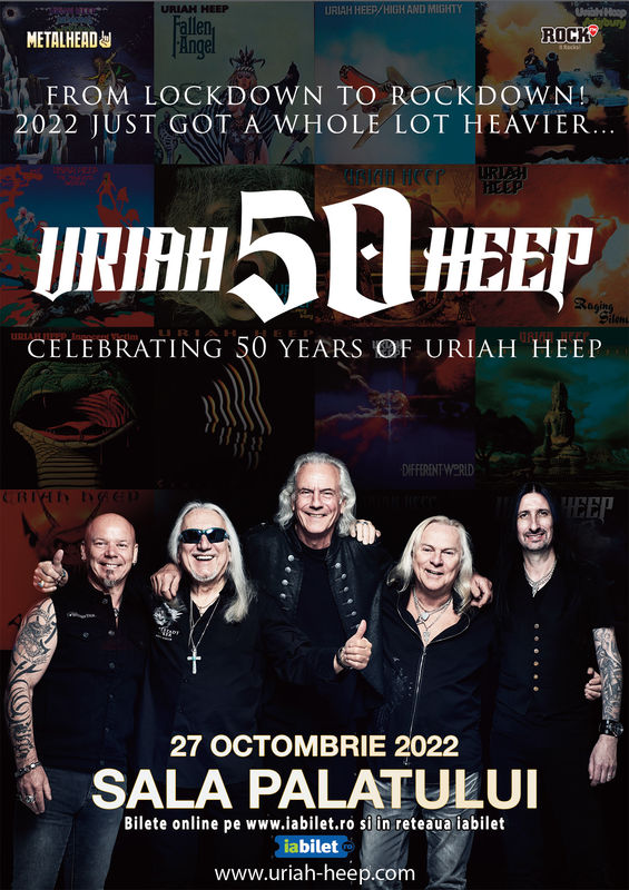URIAH HEEP - 50 de ani de muzica rock la Bucuresti (27 octombrie 2022)