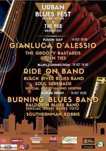 Urban Blues Fest - Autumn Edition - în The Pub Univestitatii (14-16 octombrie)