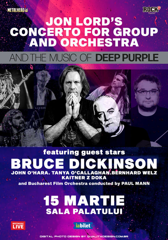 Bruce Dickinson - The Music of Jon Lord si a Deep Purple la Sala Palatului (13 martie 2023)