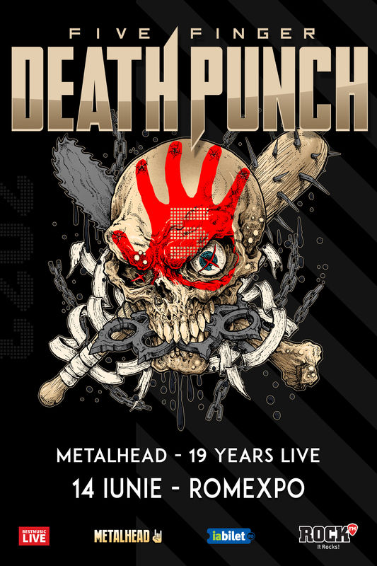 Five Finger Death Punch canta in premiera in Romania (14 iunie)