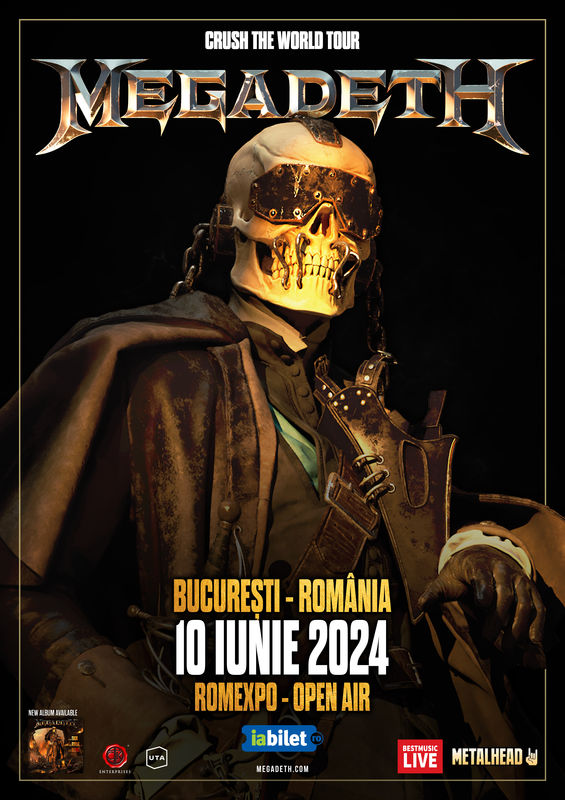 Megadeth canta la Bucuresti (Romexpo, 10 iunie)