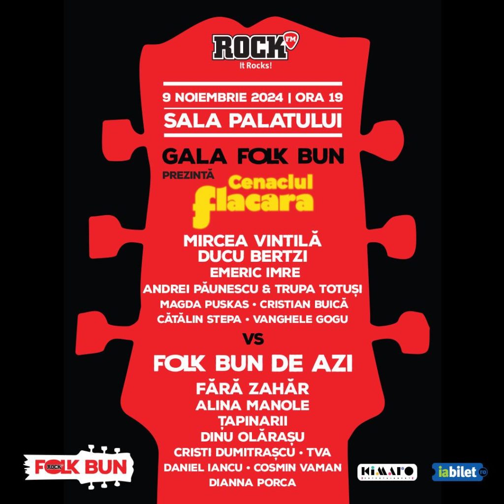 „Cenaclul Flacara” vs „Folk Bun De Azi” la Sala Palatului (9 noiembrie 2024)