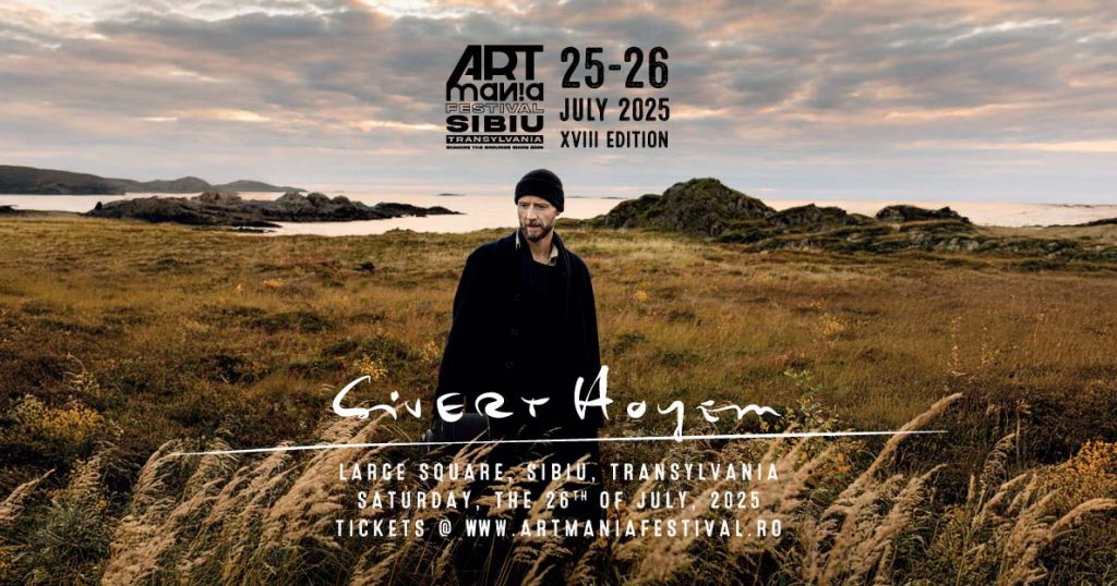 Sivert Høyem (ex-Madrugada) pe scena ARTmania 2025, în Piața Mare din Sibiu