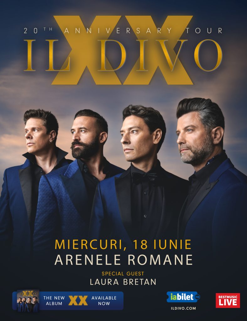 Il Divo 20 de ani pe 18 iunie la Arenele Romane