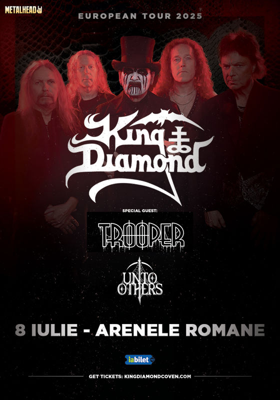 King Diamond, Trooper si Unto Others la Arenele Romane (8 iulie)