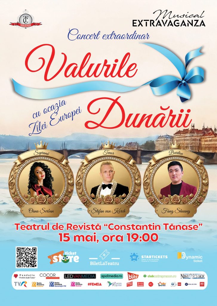 Tenorul ŞTEFAN von KORCH îmbină eleganţa clasică şi autenticitatea tradiţională în concertul „VALURILE DUNĂRII” pe 15 mai la Teatrul Constantin Tănase 