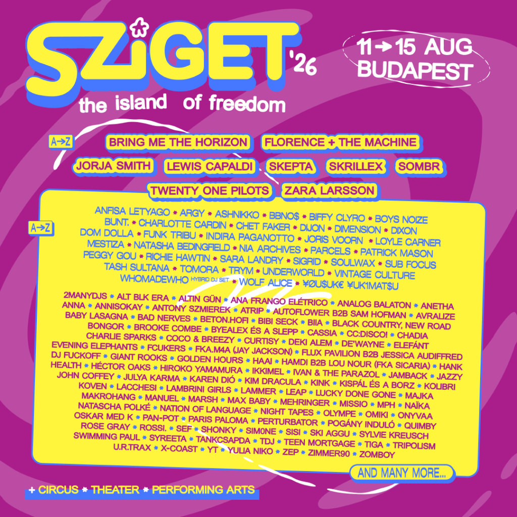 Bucureștiul intră în ritmul Sziget 2026: Warm-Up Party pe 9 iulie la J'ai Bistrot