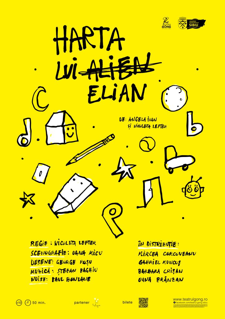 „Harta lui Elian”, primul spectacol din România dedicat copiilor cu dislexie și dificultăți de învățare, va avea trei reprezentații speciale la Teatrul EXCELSIOR (11 și 12 iunie)