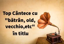 Top Cântece care au în titlu bătrân, old, vecchio etc. Votează cel mult 10! Top Cântece care au în titlu bătrân, old, vecchio etc. Votează cel mult 10!